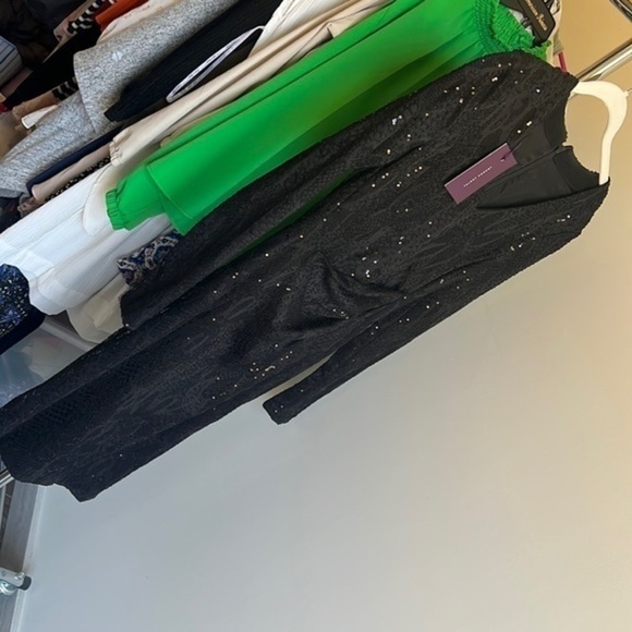 Stunning Talbot Runhof designer gown dress size 6 women’s black sequin NWT - Picture 1 of 5